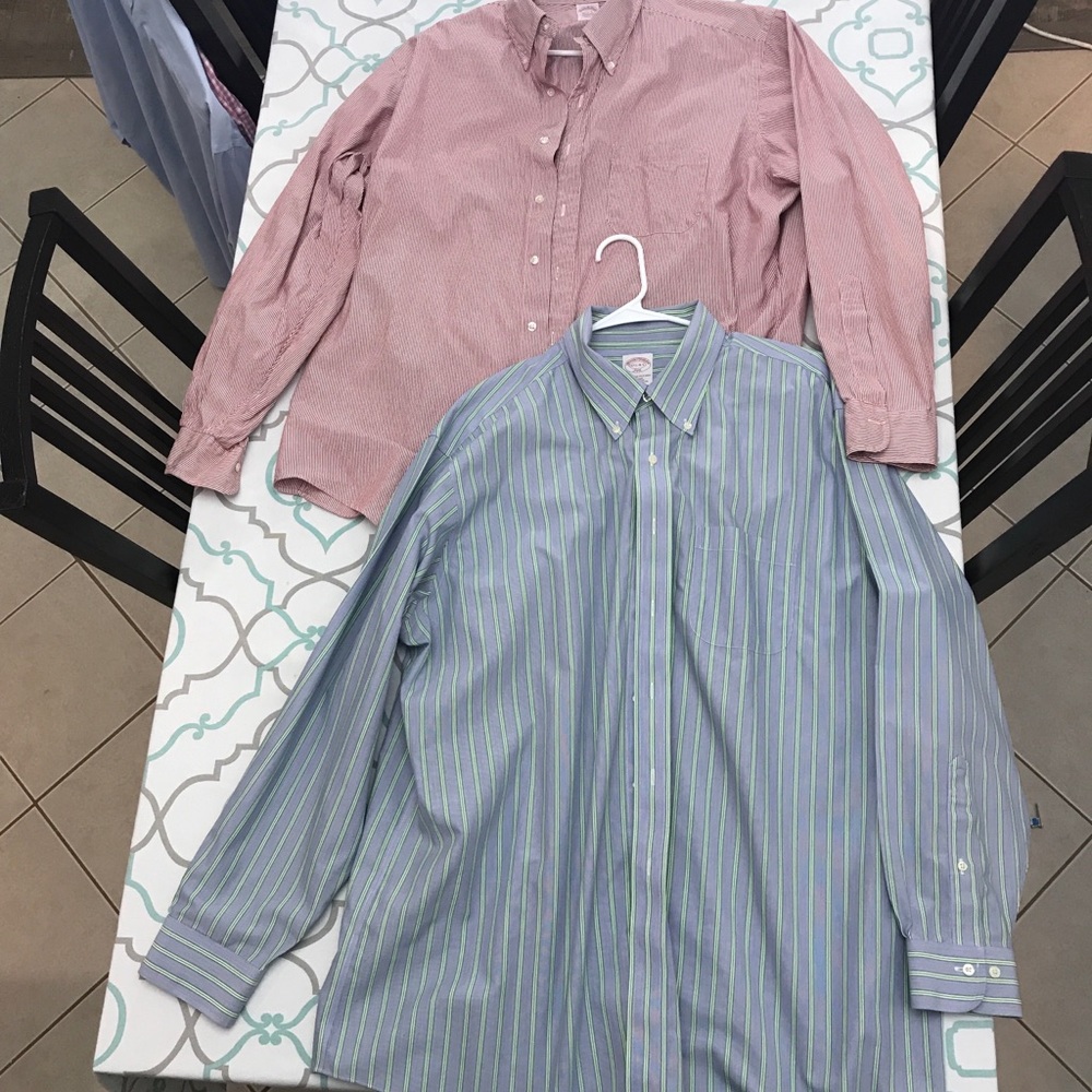 💙👔BROOKS BROTHERS!👔💙4 LONG SLEEVE DRESS SHIRTS - Picture 6 of 8